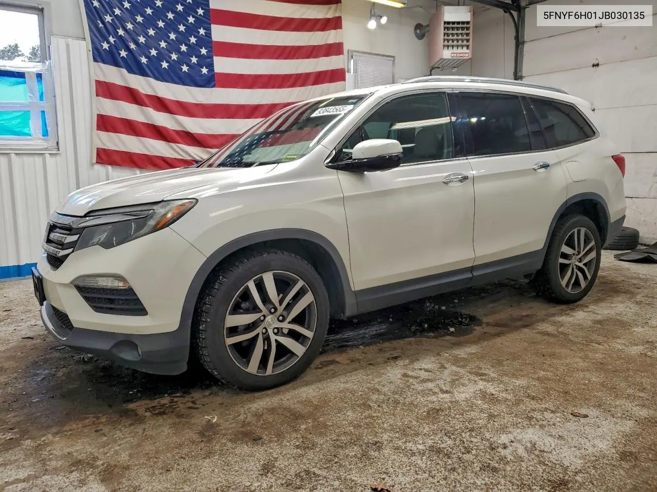 5FNYF6H01JB030135 2018 Honda Pilot Elite