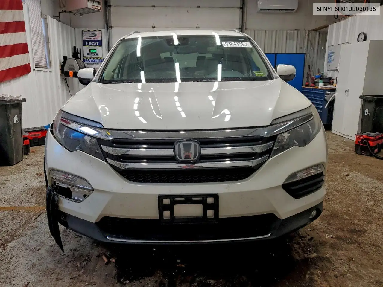 5FNYF6H01JB030135 2018 Honda Pilot Elite