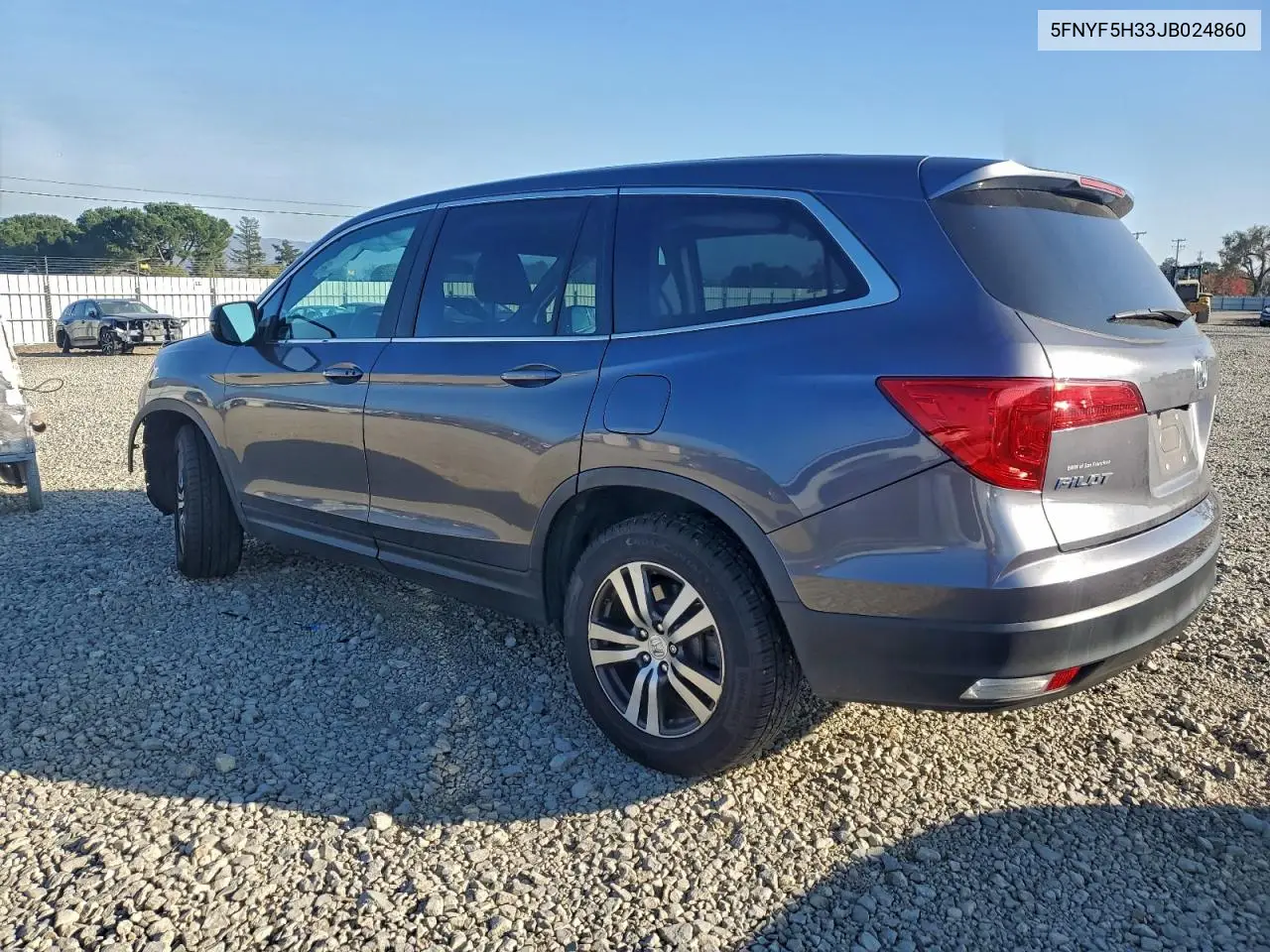 5FNYF5H33JB024860 2018 Honda Pilot Ex