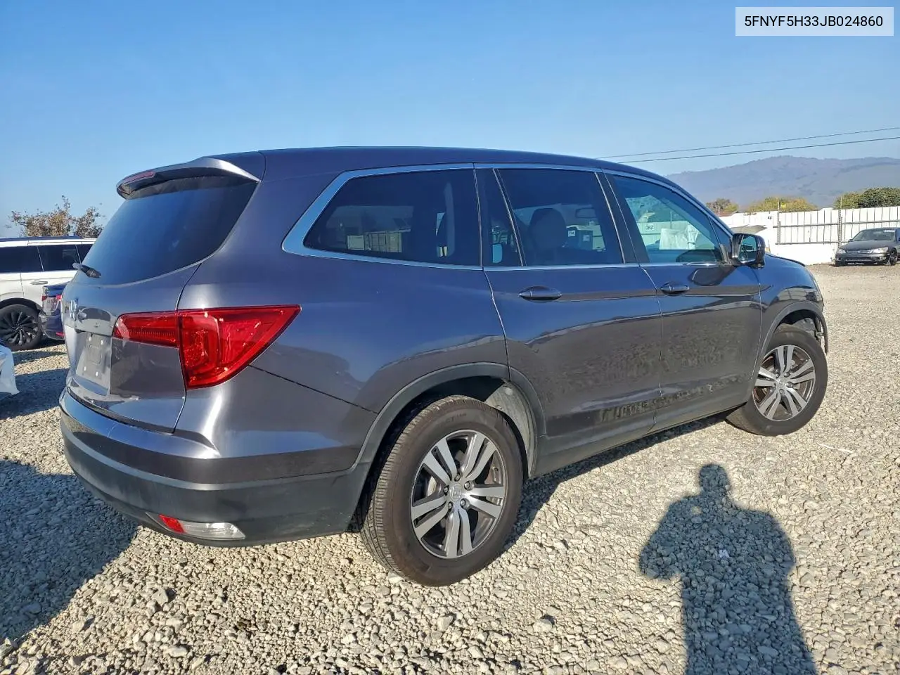 5FNYF5H33JB024860 2018 Honda Pilot Ex