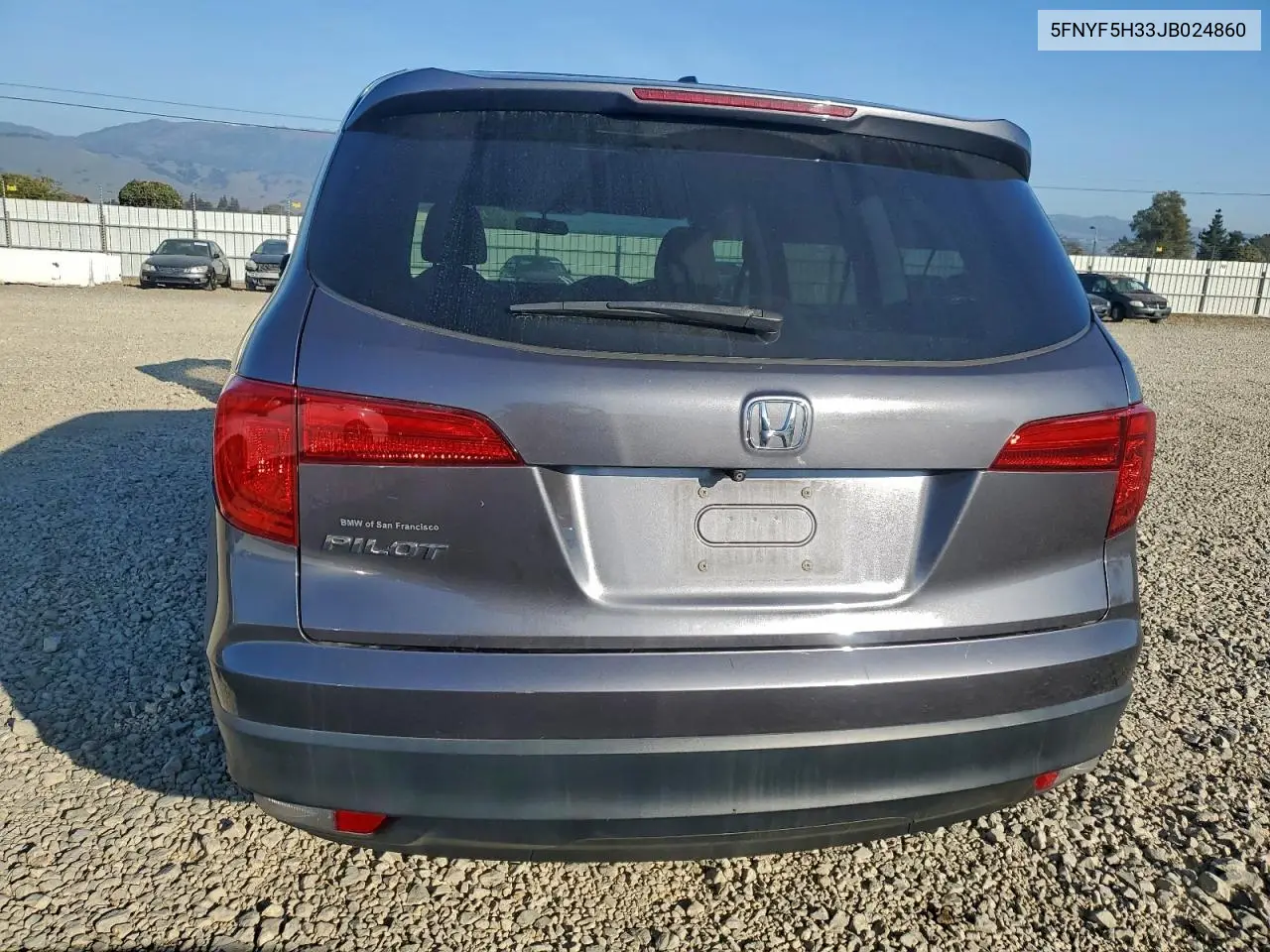 5FNYF5H33JB024860 2018 Honda Pilot Ex