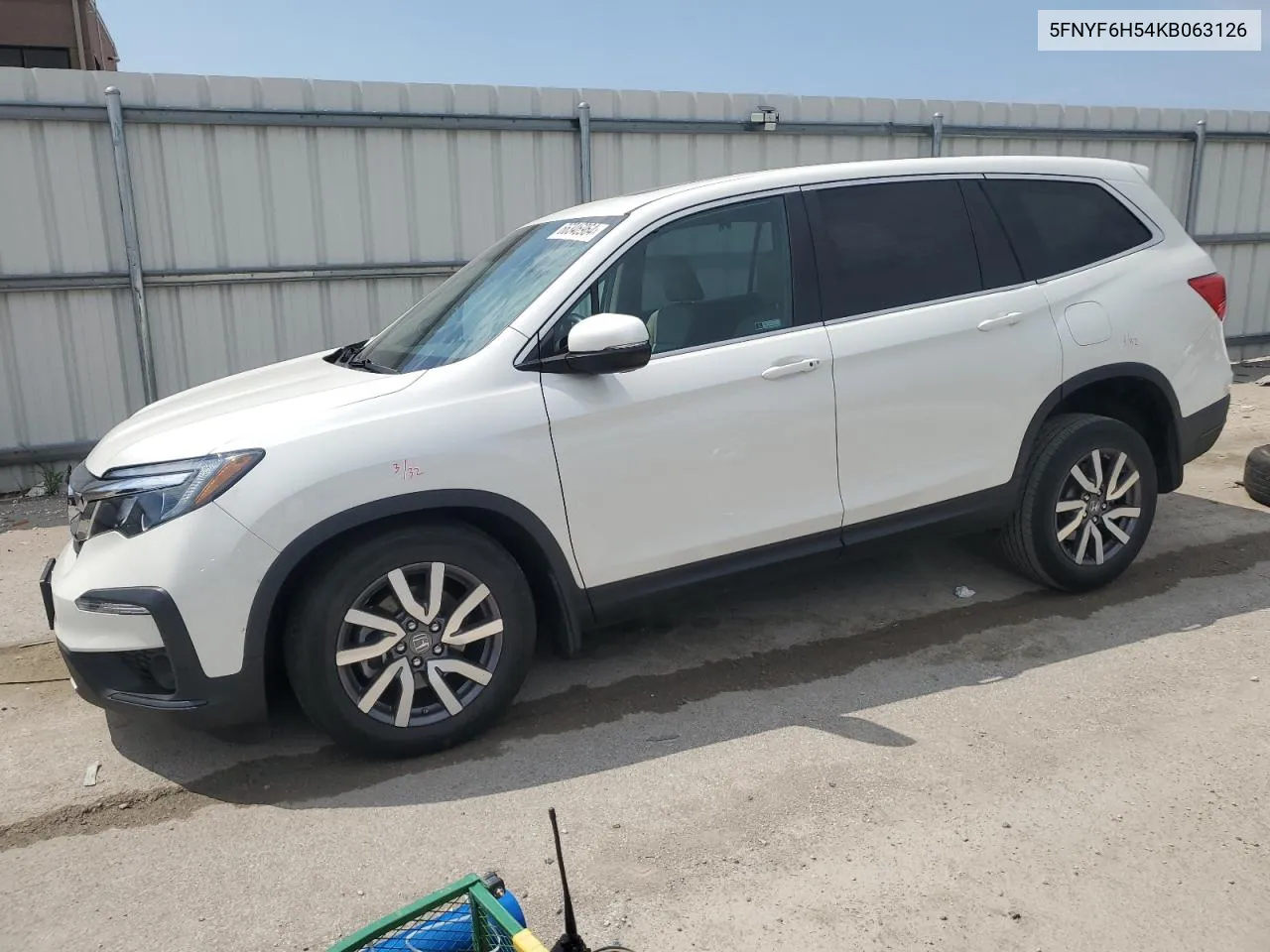 2019 Honda Pilot Exl VIN: 5FNYF6H54KB063126 Lot: 66346964