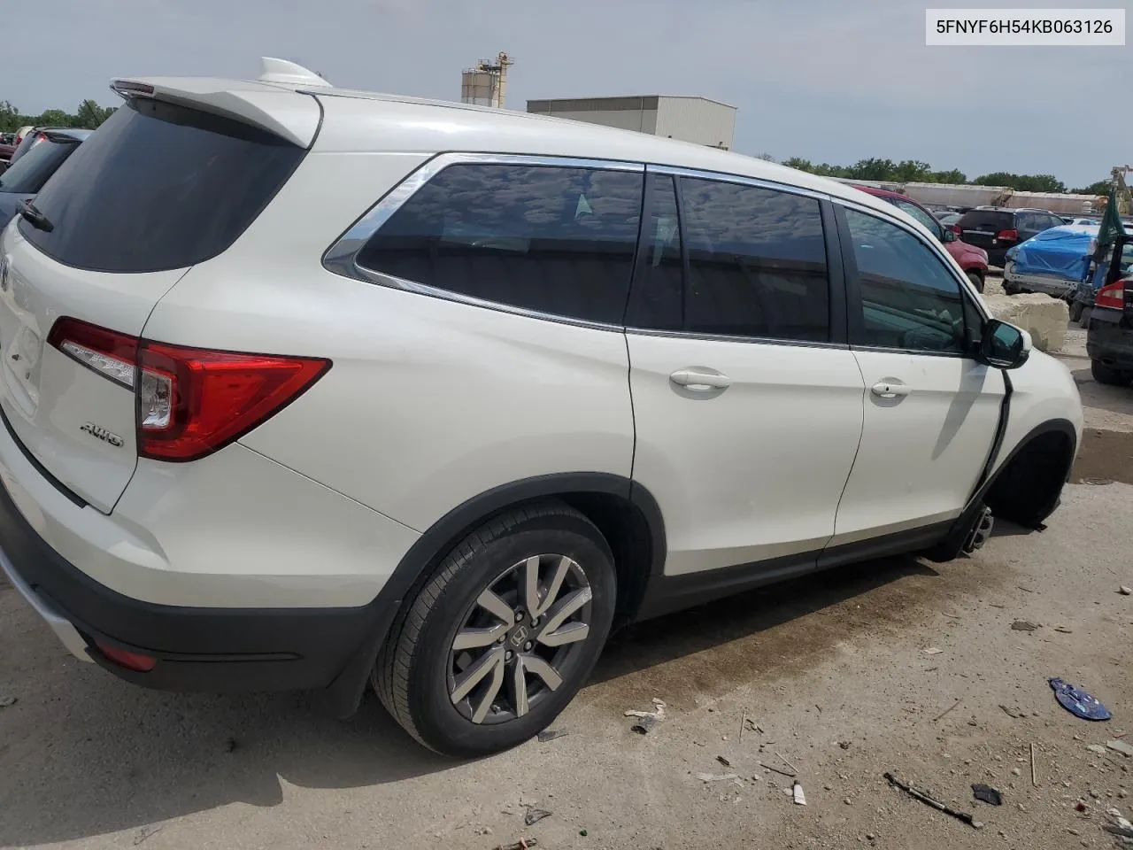 2019 Honda Pilot Exl VIN: 5FNYF6H54KB063126 Lot: 66346964