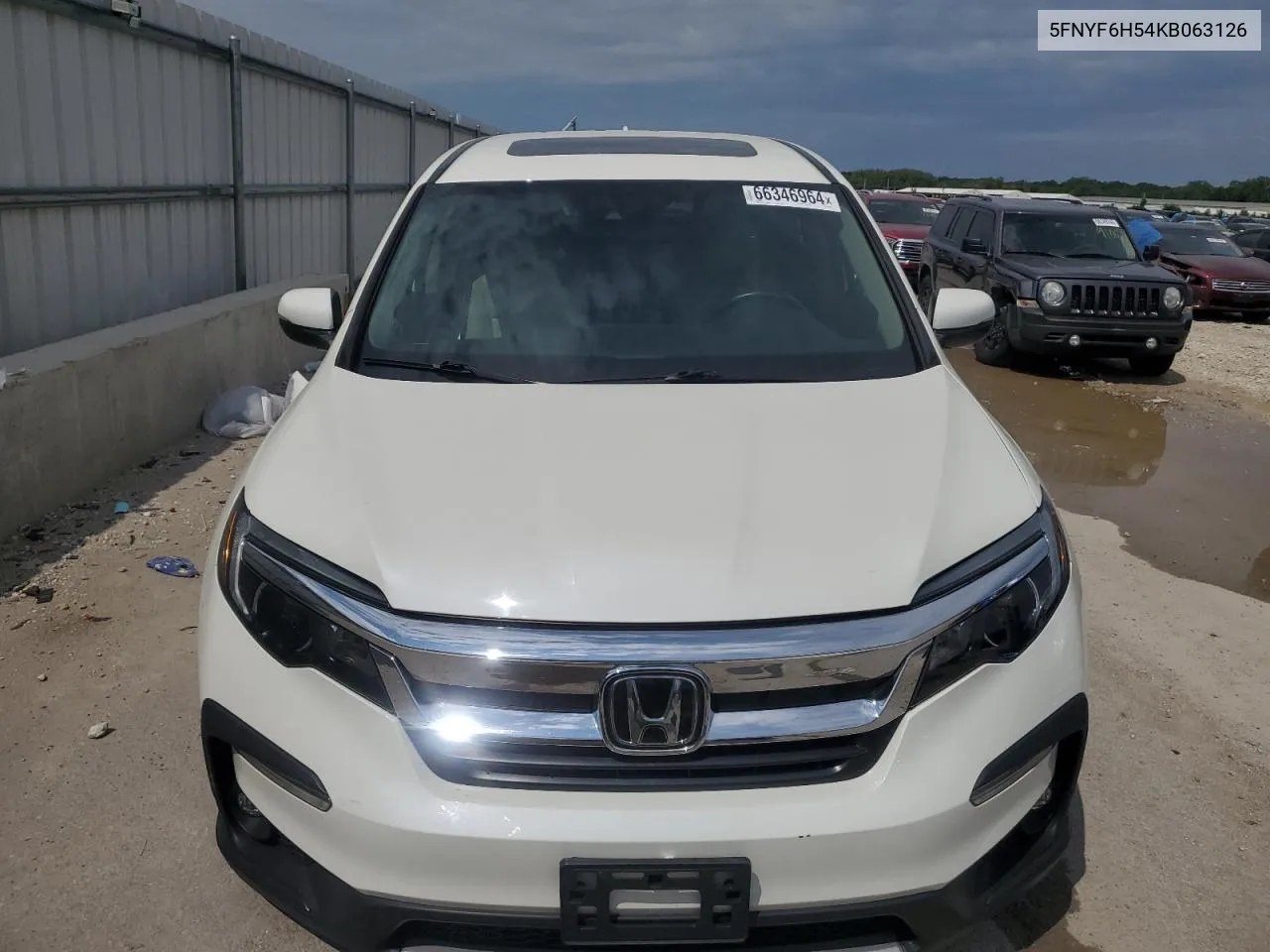 2019 Honda Pilot Exl VIN: 5FNYF6H54KB063126 Lot: 66346964