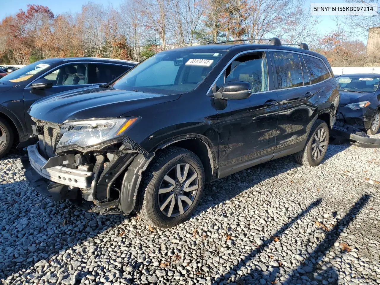 5FNYF6H56KB097214 2019 Honda Pilot Exl