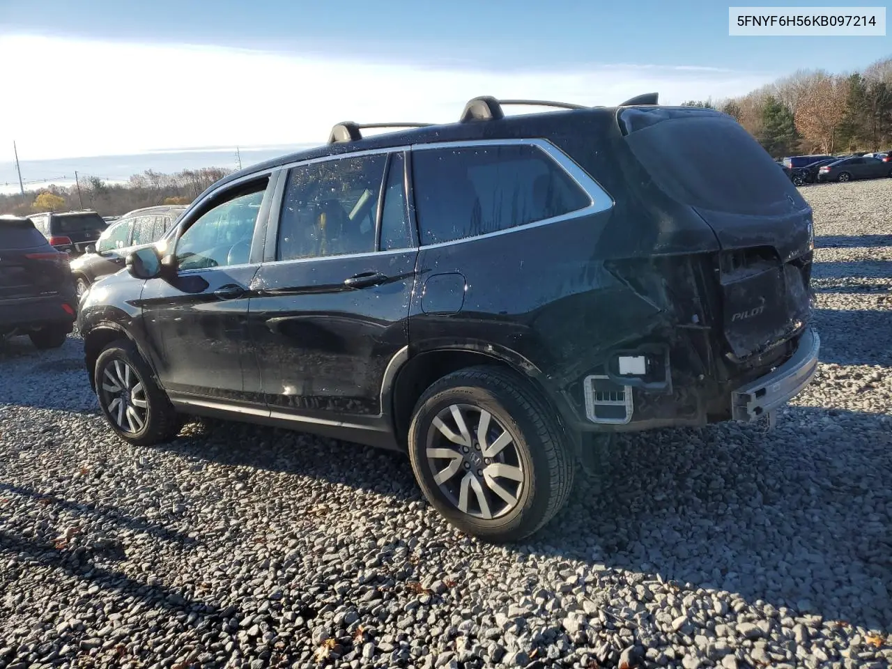 5FNYF6H56KB097214 2019 Honda Pilot Exl