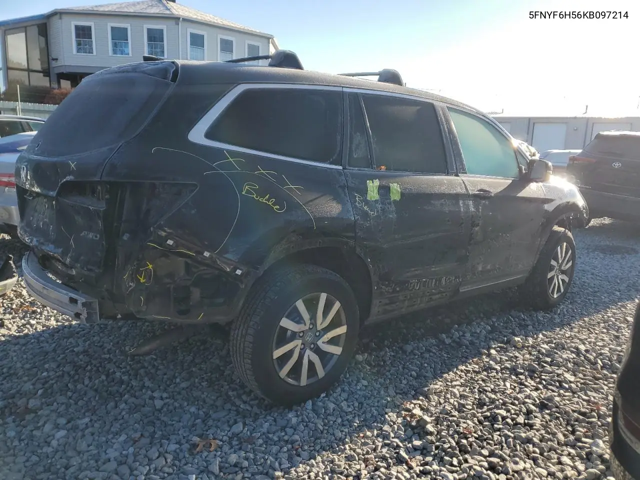 5FNYF6H56KB097214 2019 Honda Pilot Exl