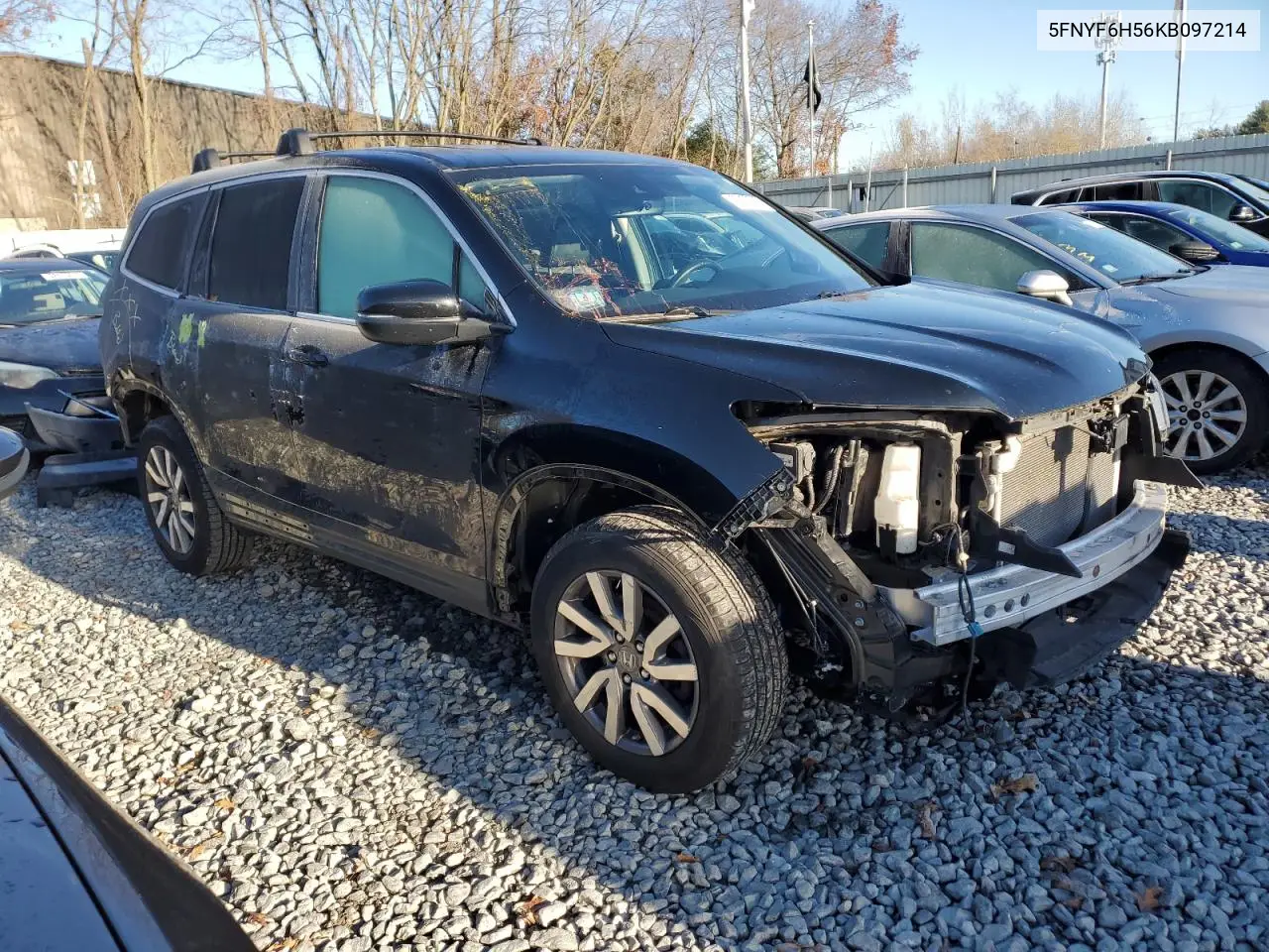 5FNYF6H56KB097214 2019 Honda Pilot Exl