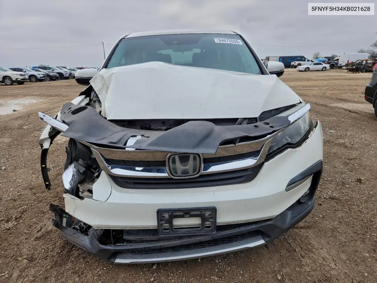 5FNYF5H34KB021628 2019 Honda Pilot Ex