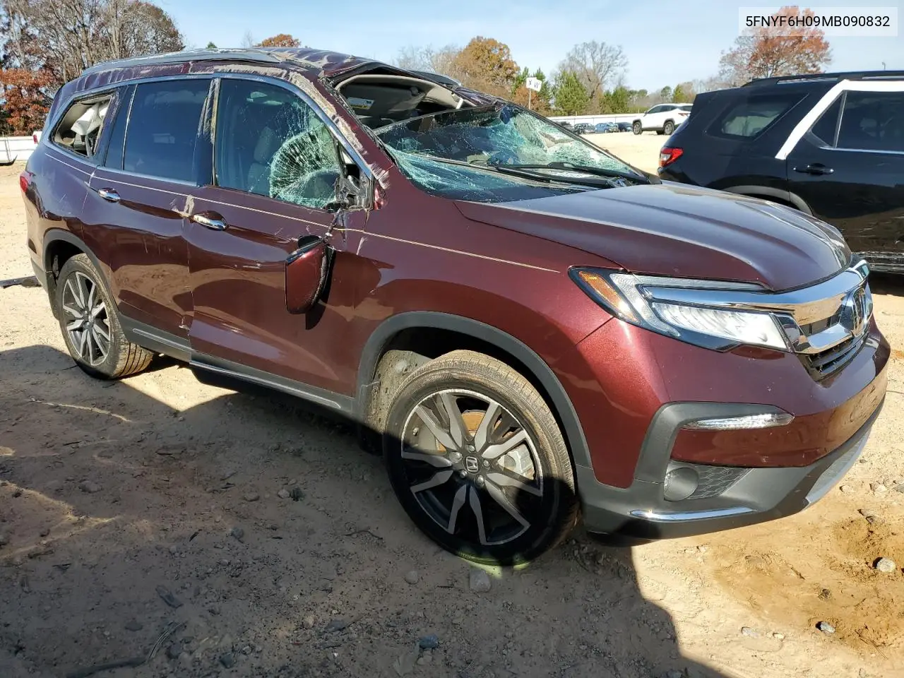 5FNYF6H09MB090832 2021 Honda Pilot Elite