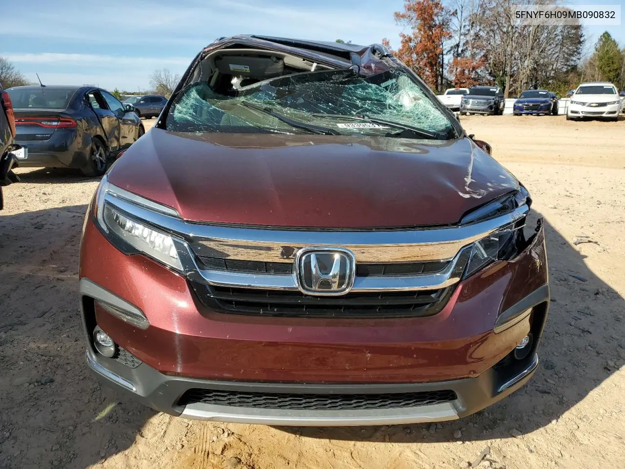 5FNYF6H09MB090832 2021 Honda Pilot Elite