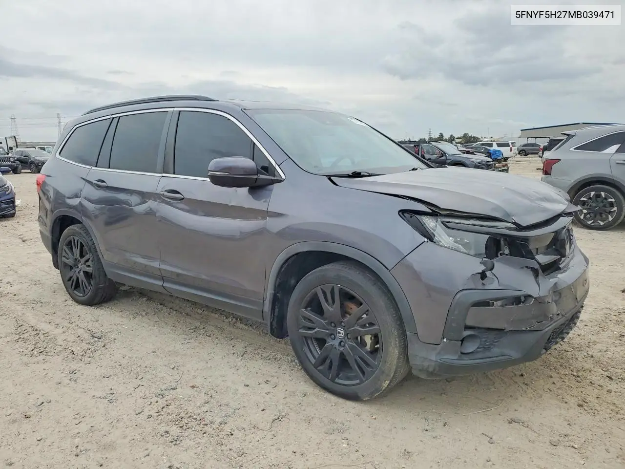 5FNYF5H27MB039471 2021 Honda Pilot Se