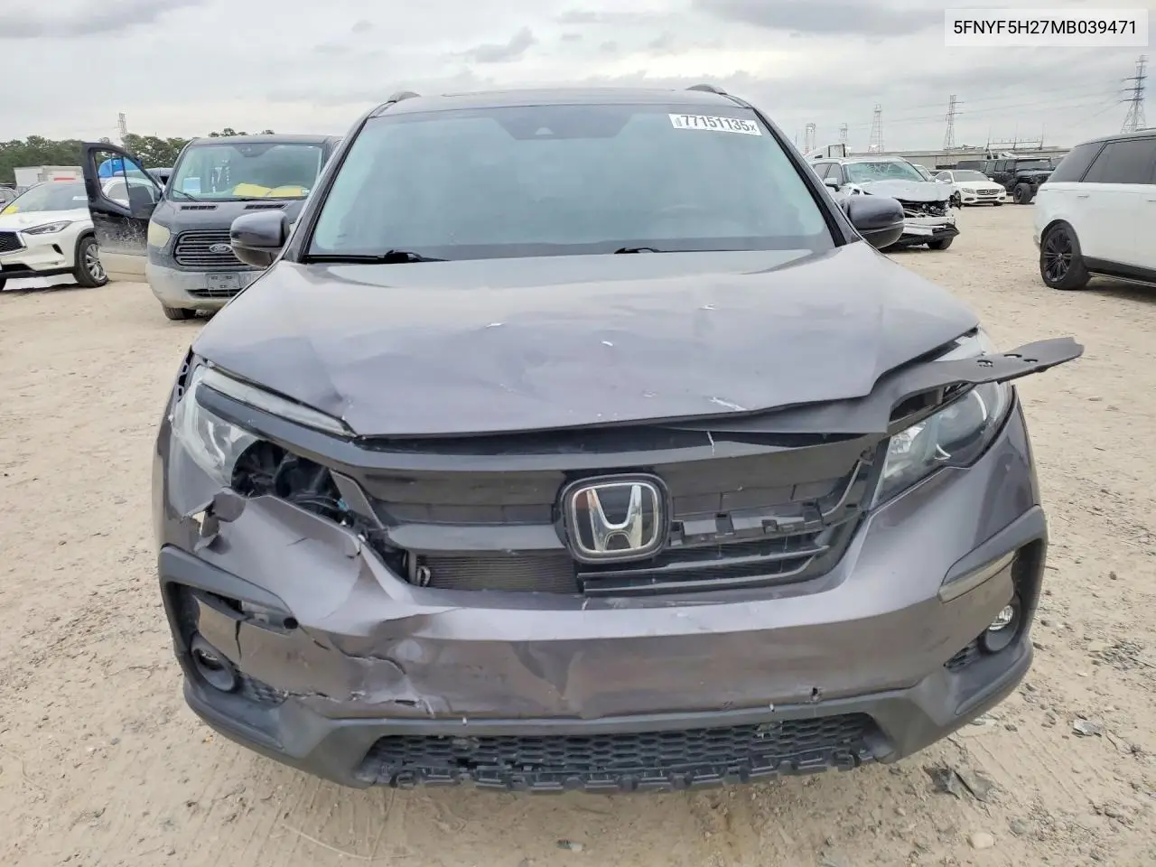 5FNYF5H27MB039471 2021 Honda Pilot Se
