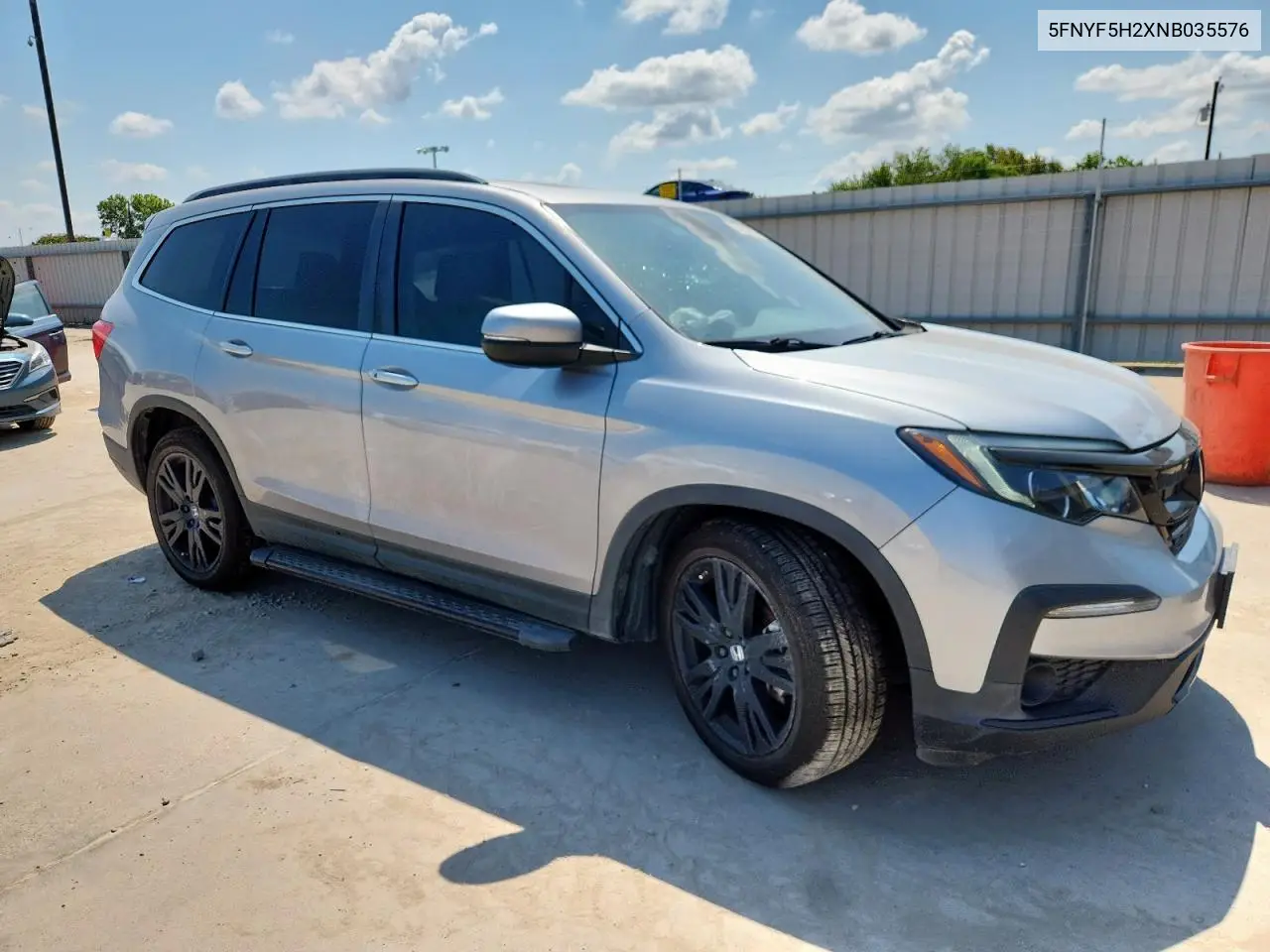 5FNYF5H2XNB035576 2022 Honda Pilot Se