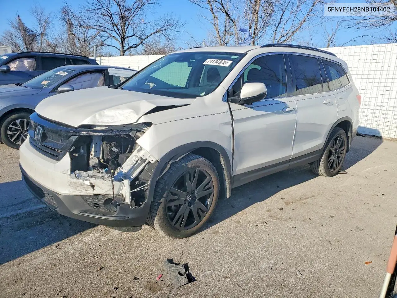 5FNYF6H28NB104402 2022 Honda Pilot Se