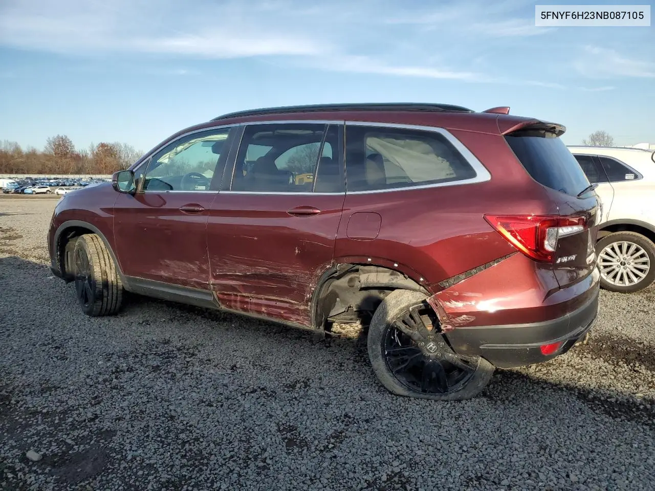 5FNYF6H23NB087105 2022 Honda Pilot Se