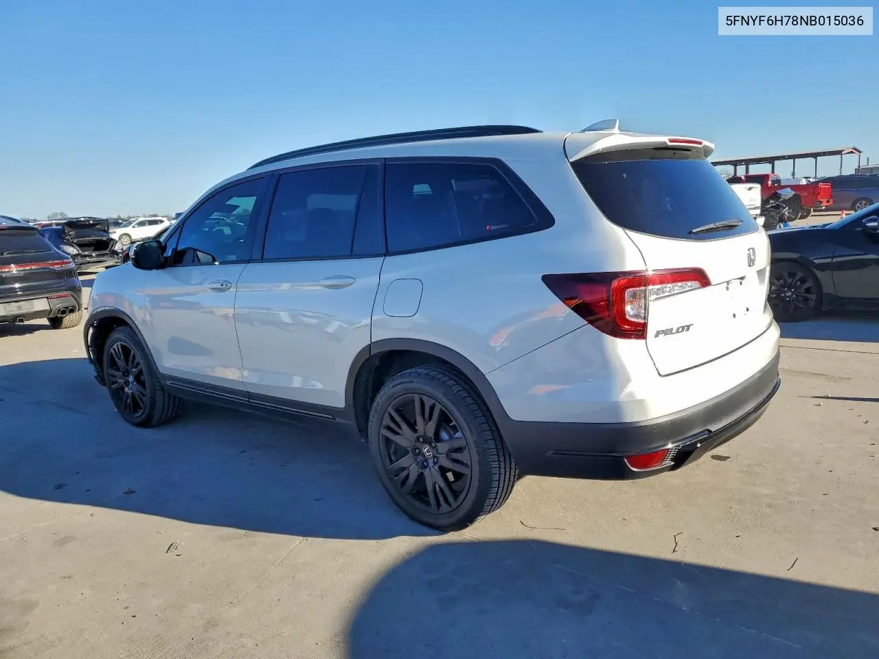 5FNYF6H78NB015036 2022 Honda Pilot Awd Black Edition
