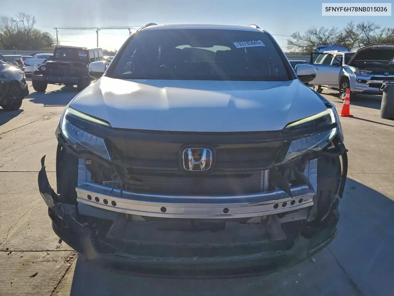 5FNYF6H78NB015036 2022 Honda Pilot Awd Black Edition