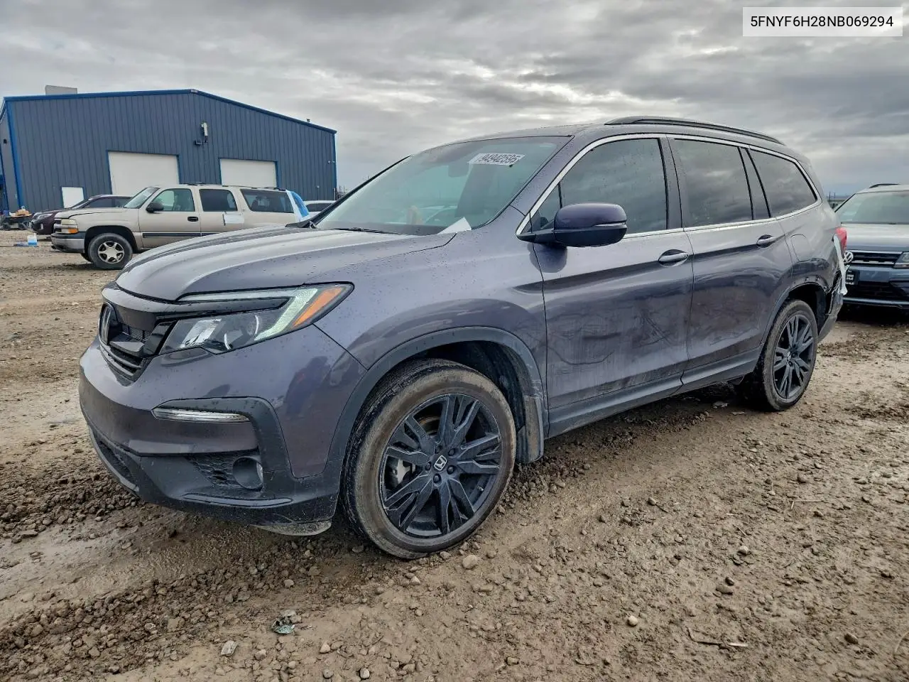 5FNYF6H28NB069294 2022 Honda Pilot Se