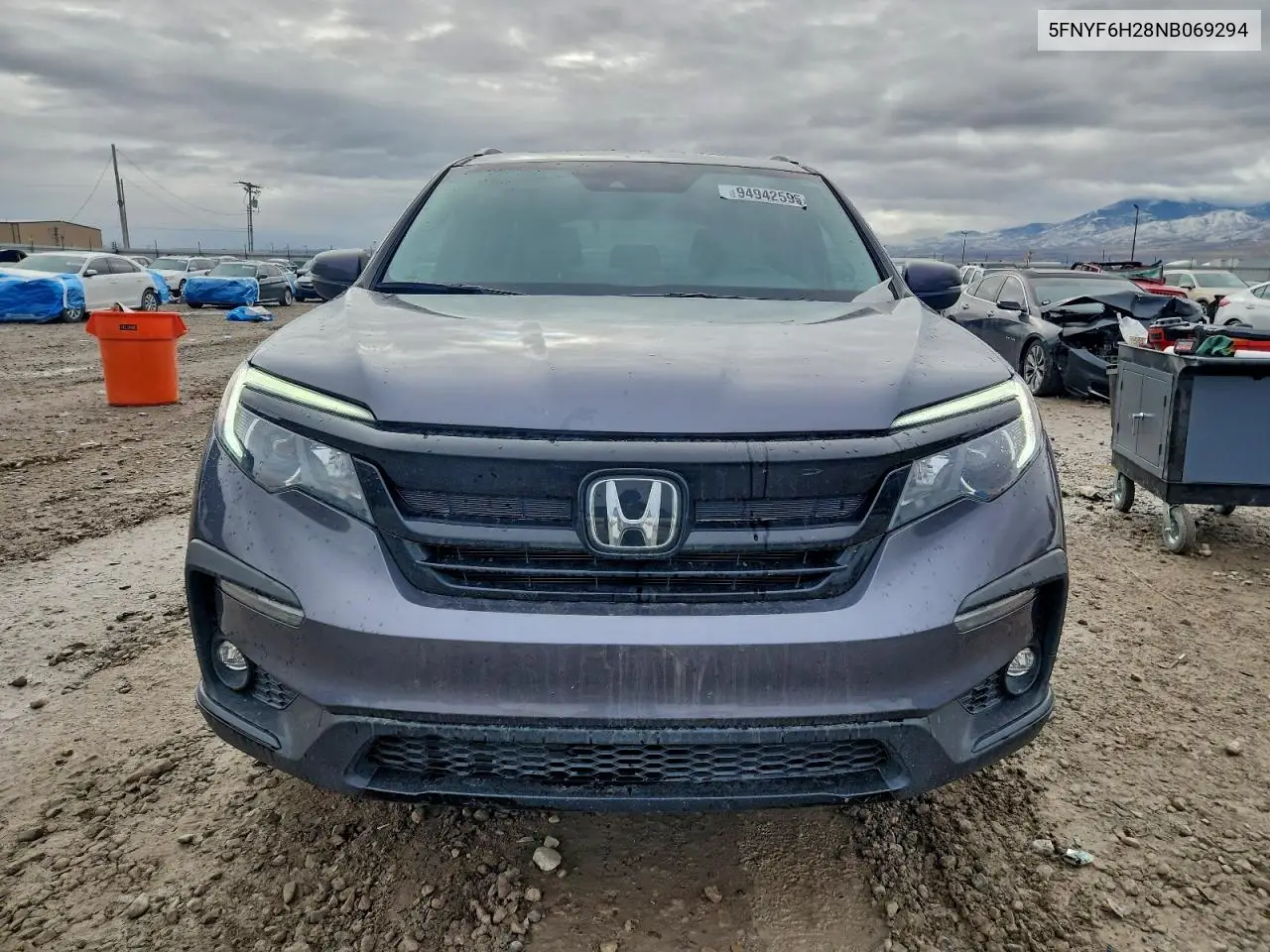 5FNYF6H28NB069294 2022 Honda Pilot Se