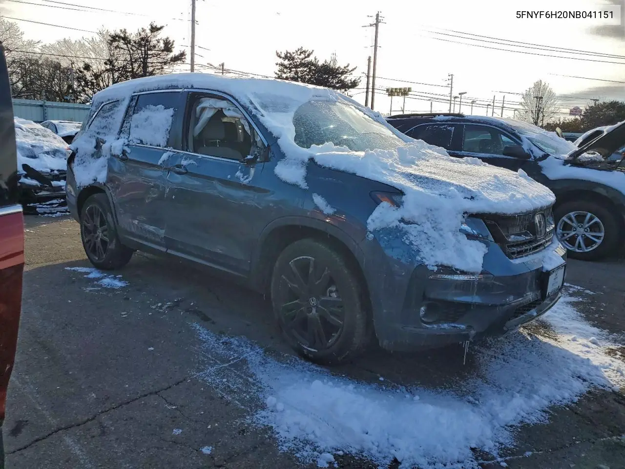 5FNYF6H20NB041151 2022 Honda Pilot Se