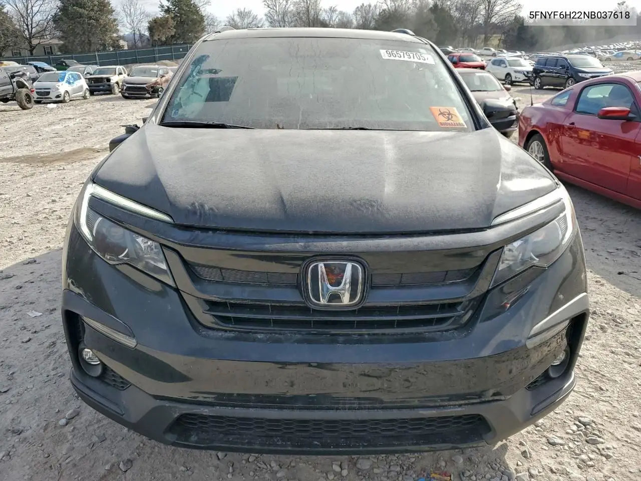 5FNYF6H22NB037618 2022 Honda Pilot Se
