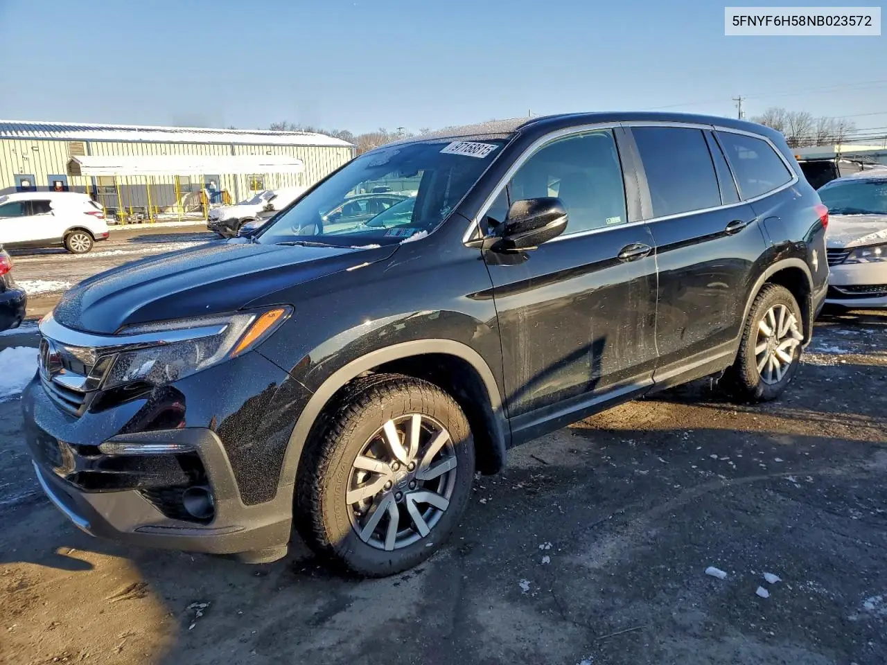5FNYF6H58NB023572 2022 Honda Pilot Exl