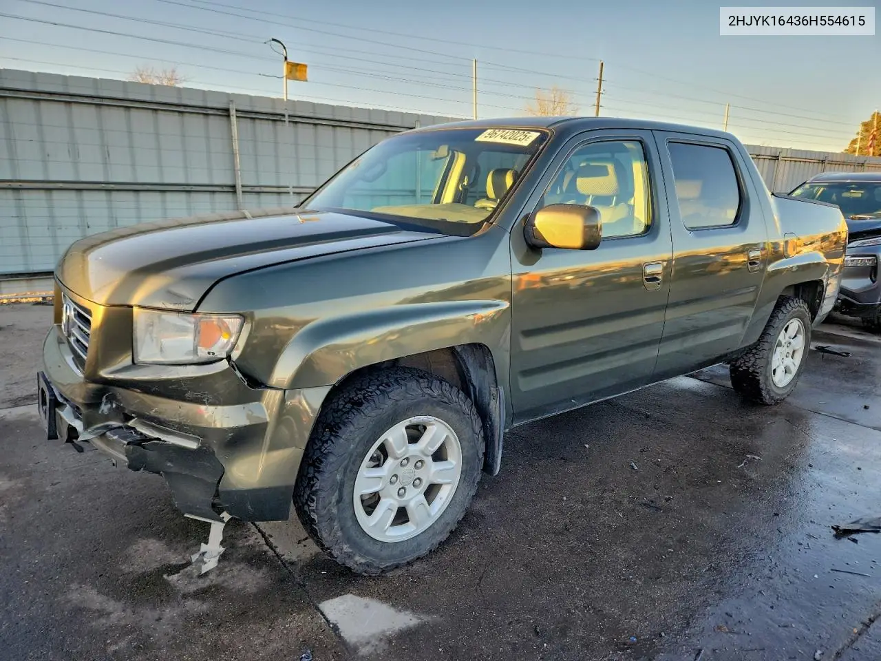 2HJYK16436H554615 2006 Honda Ridgeline Rts