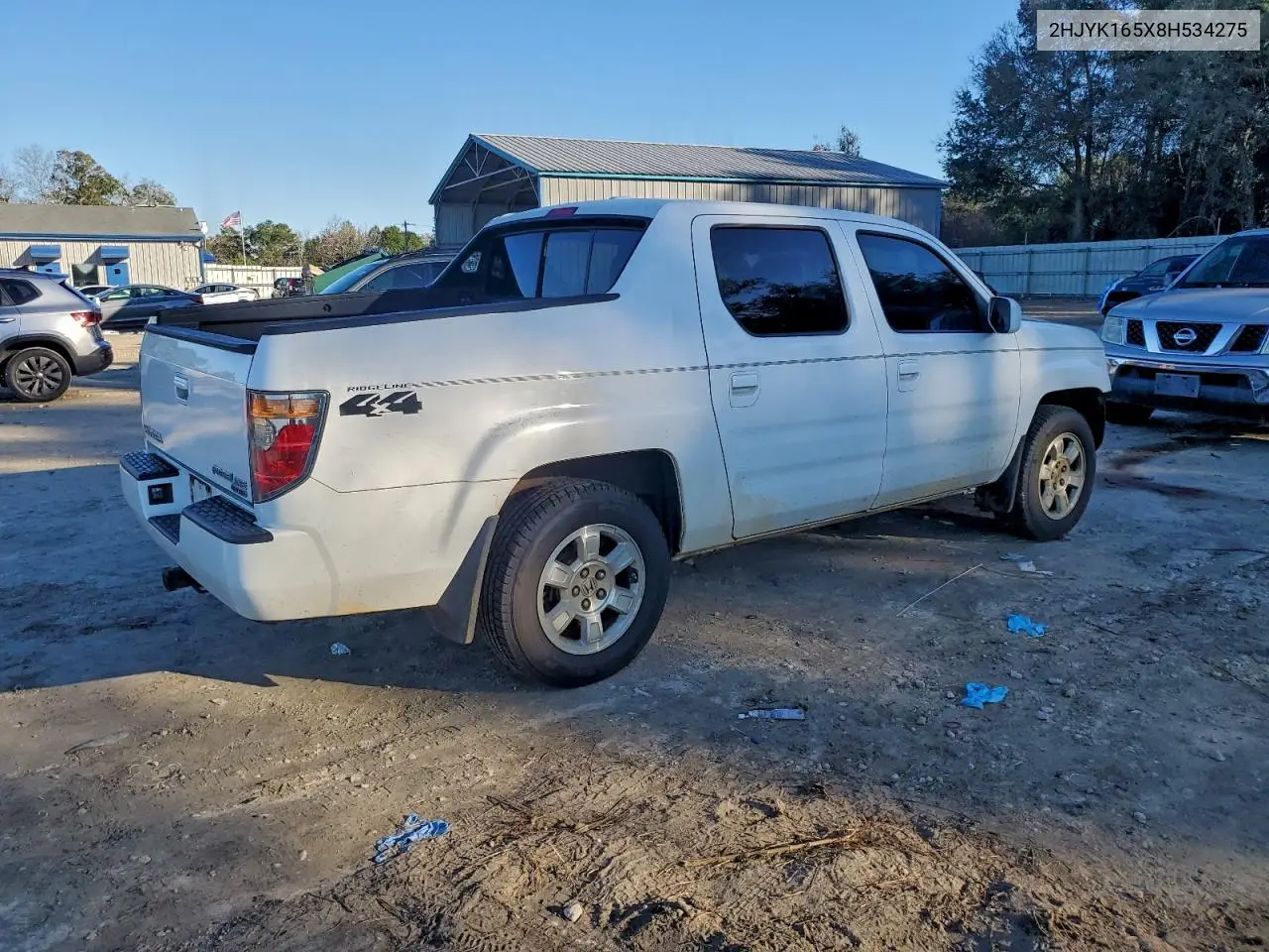 2HJYK165X8H534275 2008 Honda Ridgeline Rtl