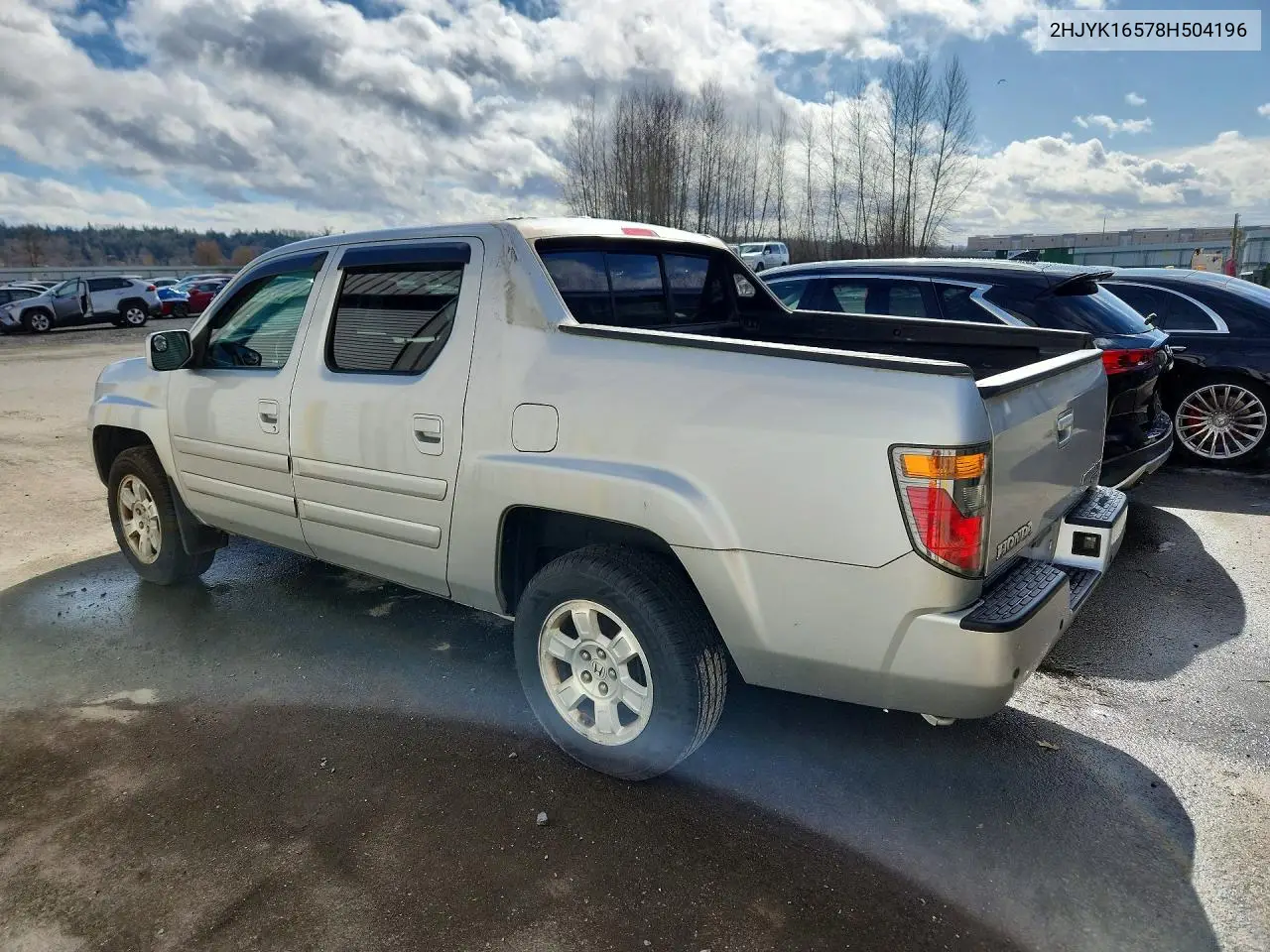 2HJYK16578H504196 2008 Honda Ridgeline Rtl
