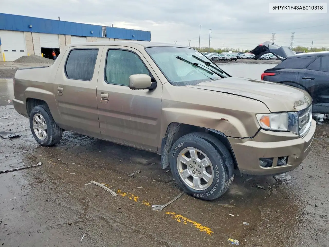 2010 Honda Ridgeline Rts VIN: 5FPYK1F43AB010318 Lot: 51601836