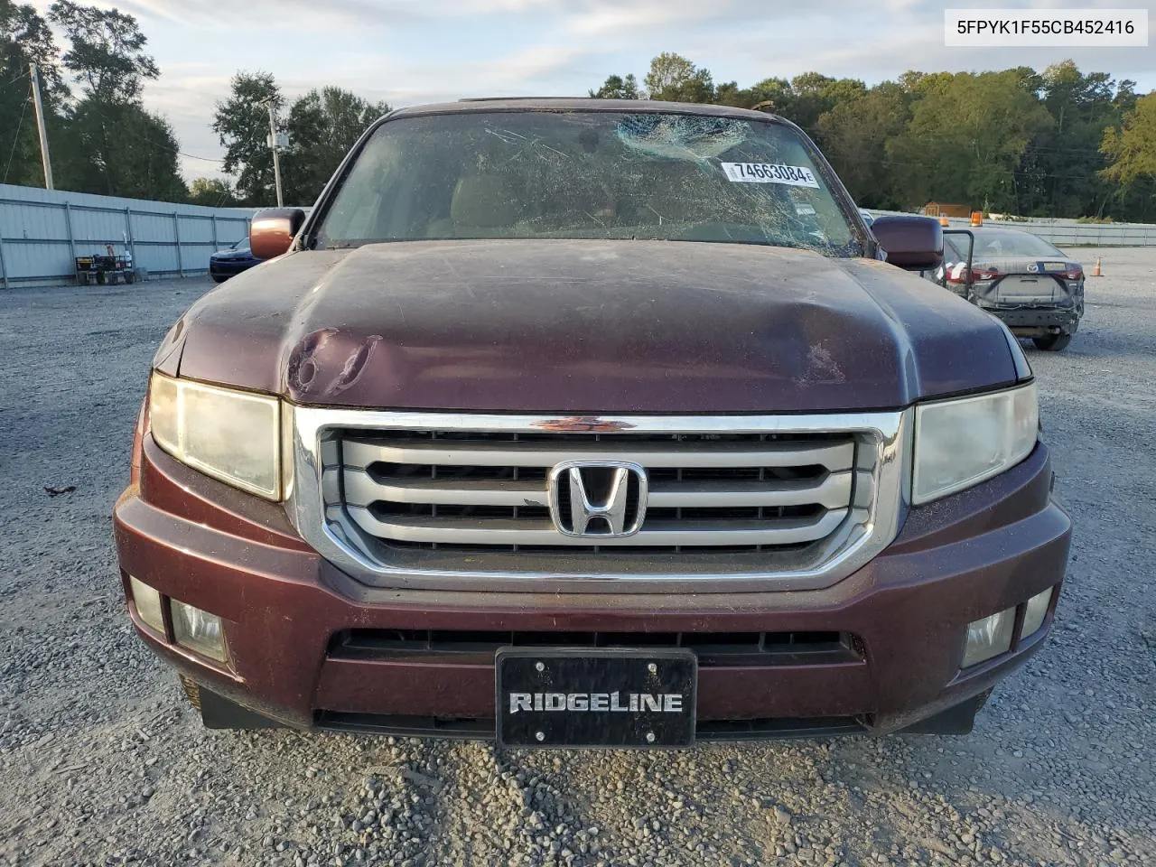 5FPYK1F55CB452416 2012 Honda Ridgeline Rtl