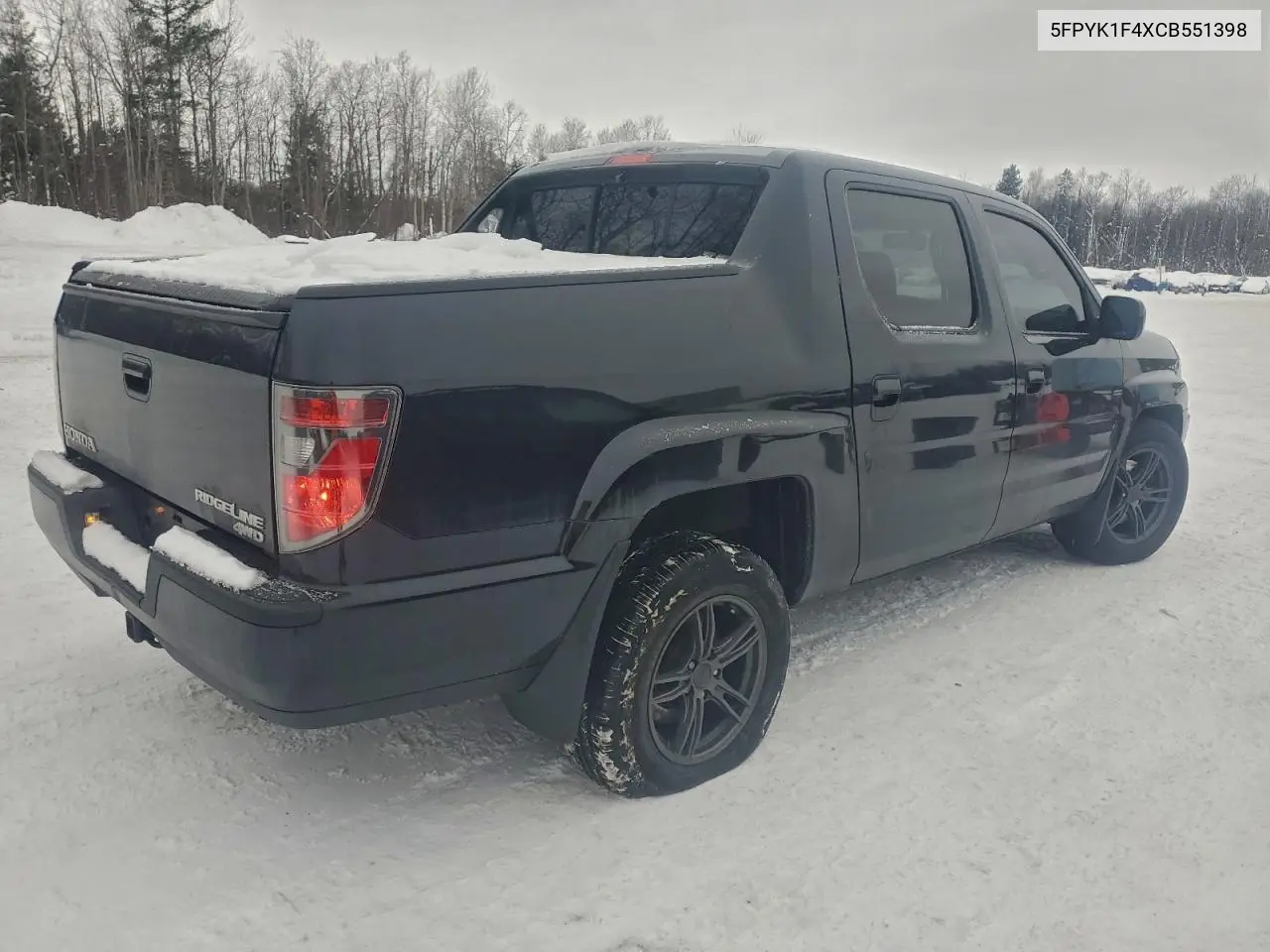 5FPYK1F4XCB551398 2012 Honda Ridgeline Rts