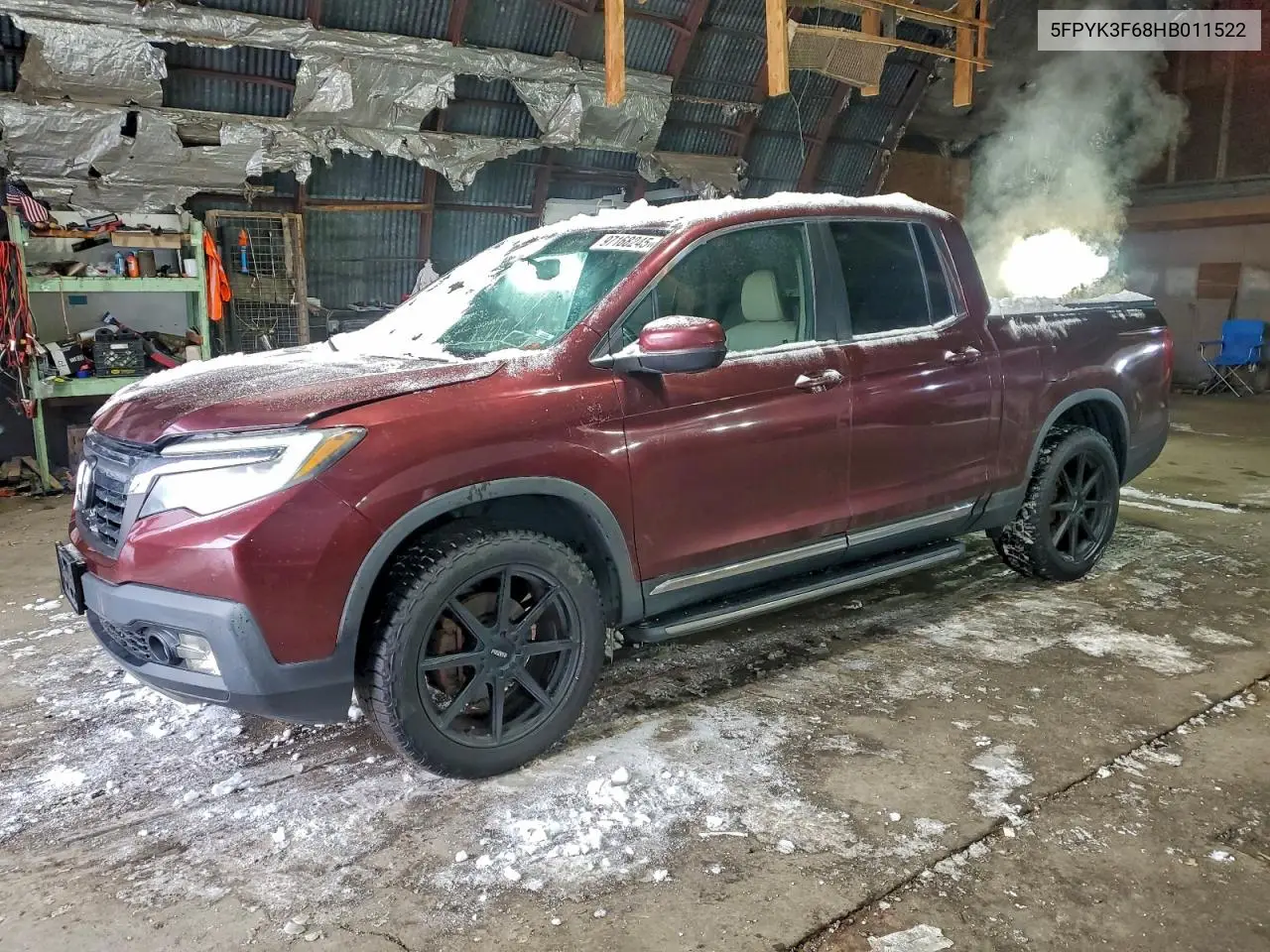 5FPYK3F68HB011522 2017 Honda Ridgeline Rtl