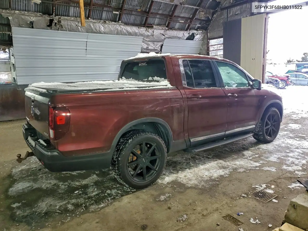 5FPYK3F68HB011522 2017 Honda Ridgeline Rtl
