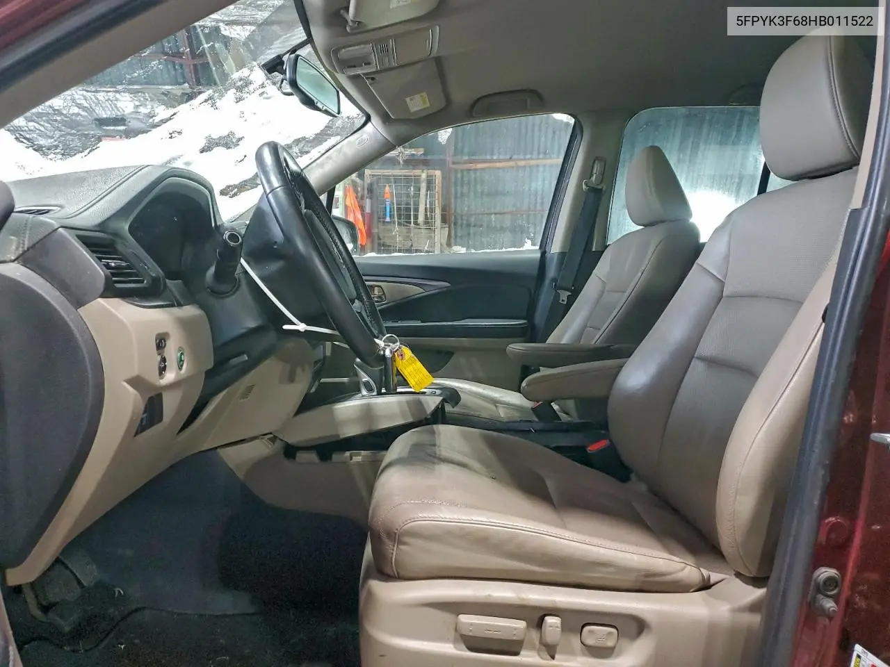 5FPYK3F68HB011522 2017 Honda Ridgeline Rtl