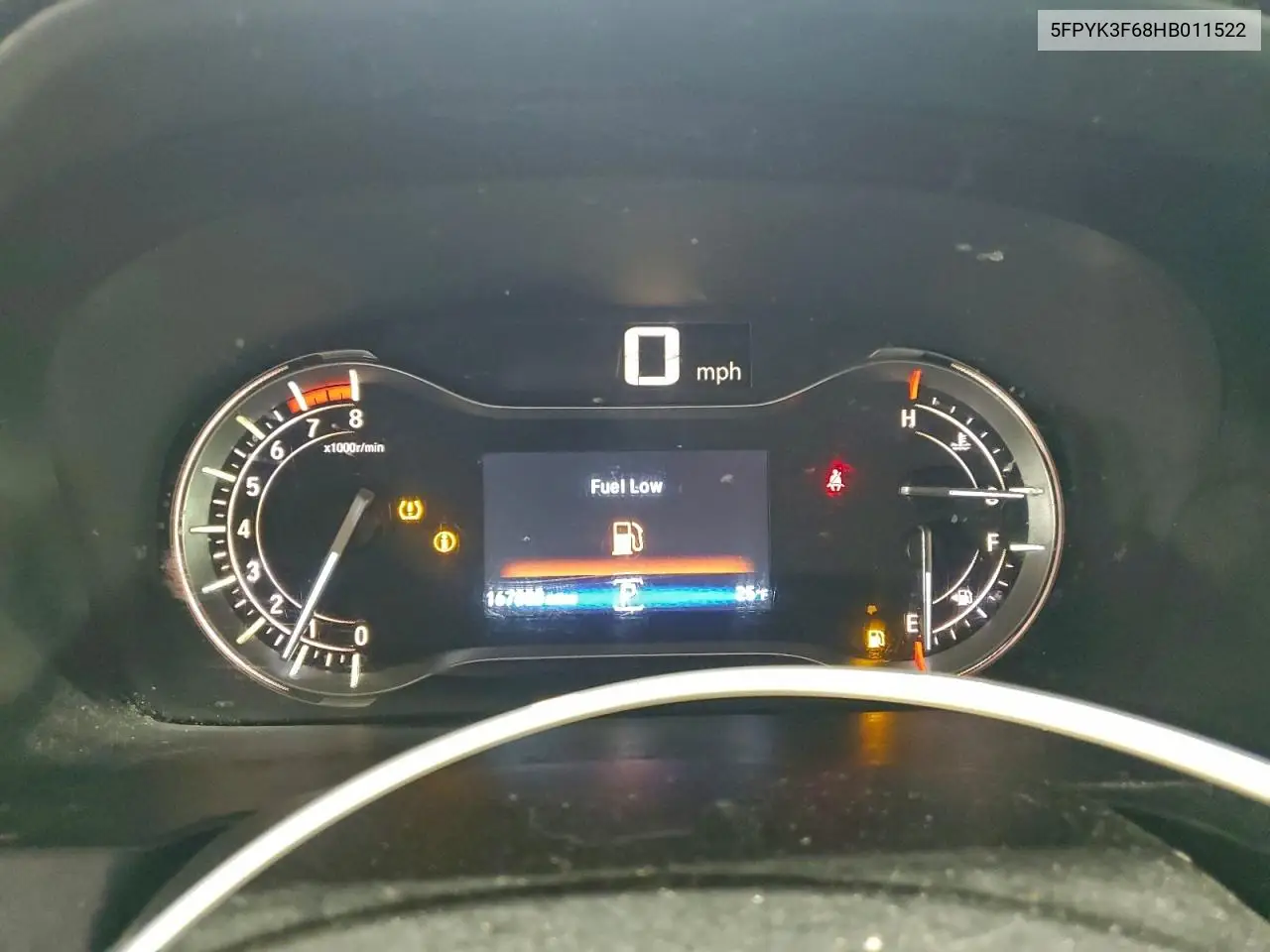 5FPYK3F68HB011522 2017 Honda Ridgeline Rtl