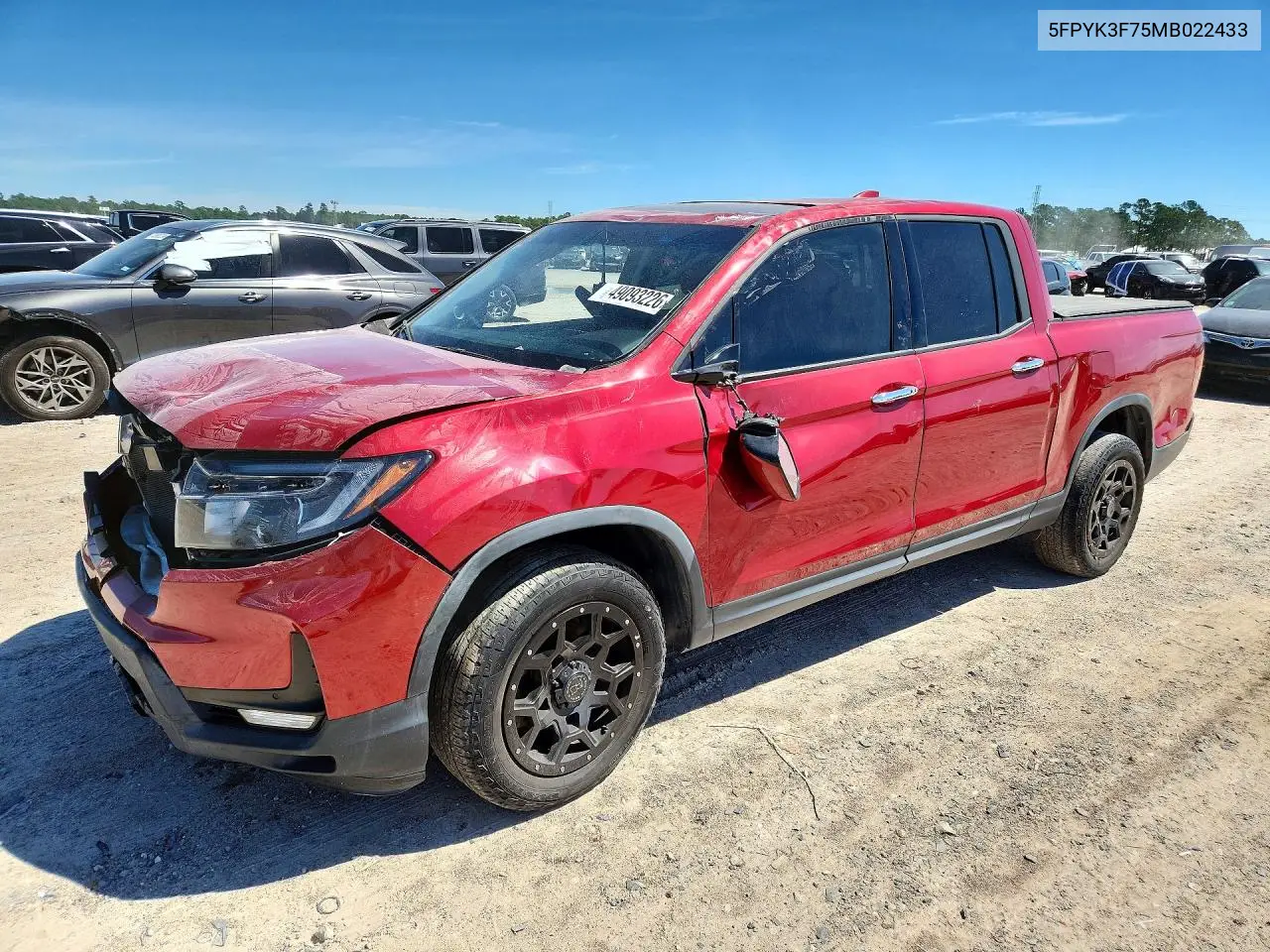 5FPYK3F75MB022433 2021 Honda Ridgeline Rtl