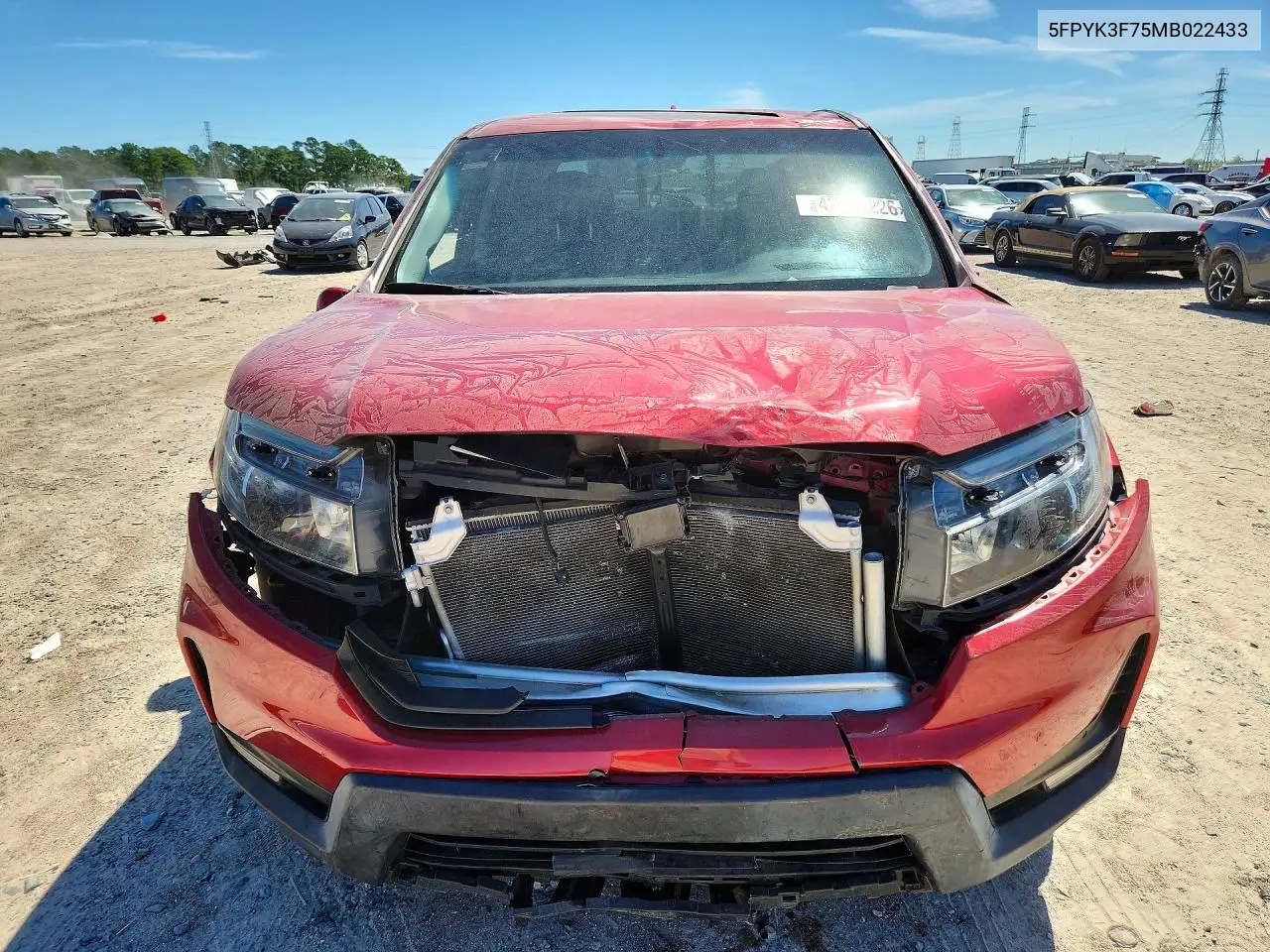 5FPYK3F75MB022433 2021 Honda Ridgeline Rtl