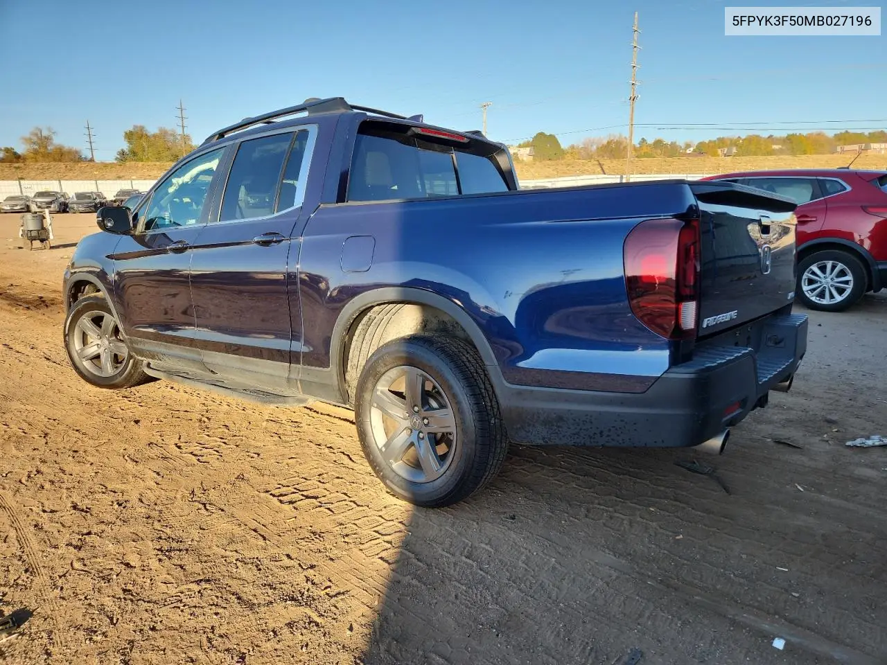 5FPYK3F50MB027196 2021 Honda Ridgeline Rtl