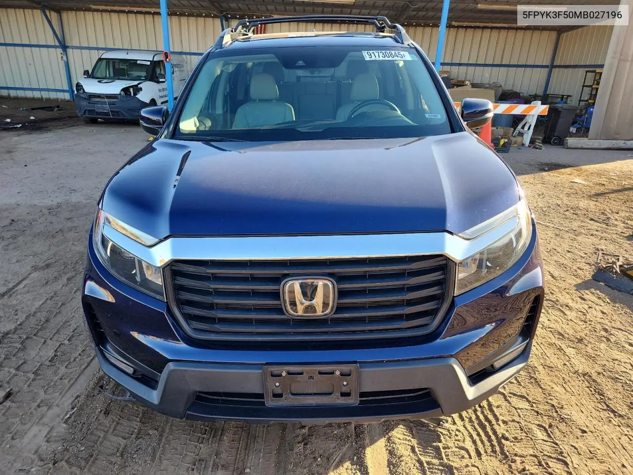 5FPYK3F50MB027196 2021 Honda Ridgeline Rtl
