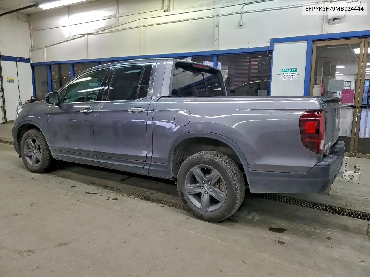 5FPYK3F79MB024444 2021 Honda Ridgeline Rtl