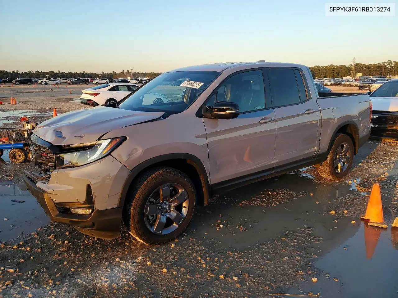 5FPYK3F61RB013274 2024 Honda Ridgeline Trail Sport