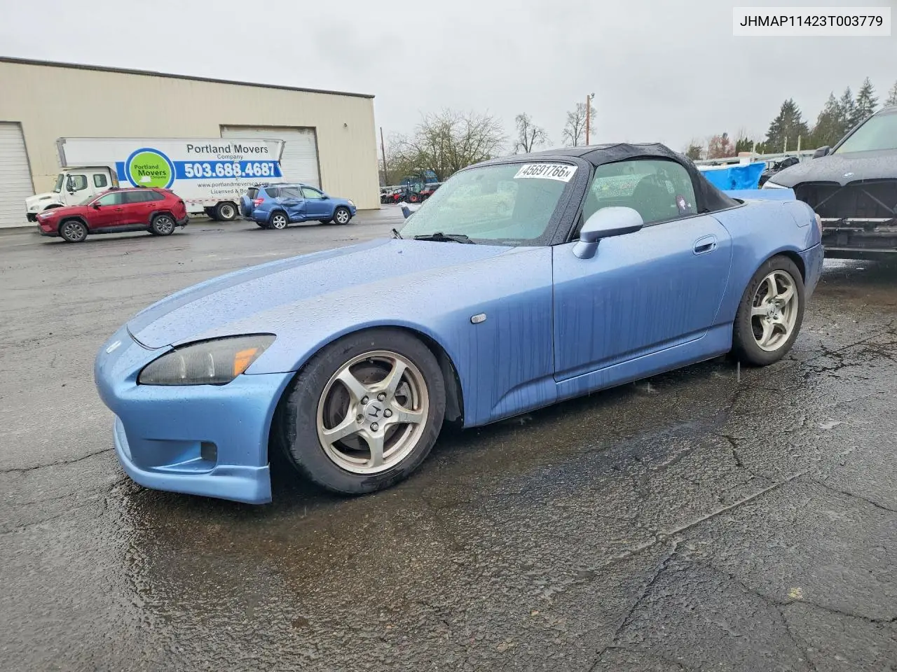 2003 Honda S2000 VIN: JHMAP11423T003779 Lot: 45691766
