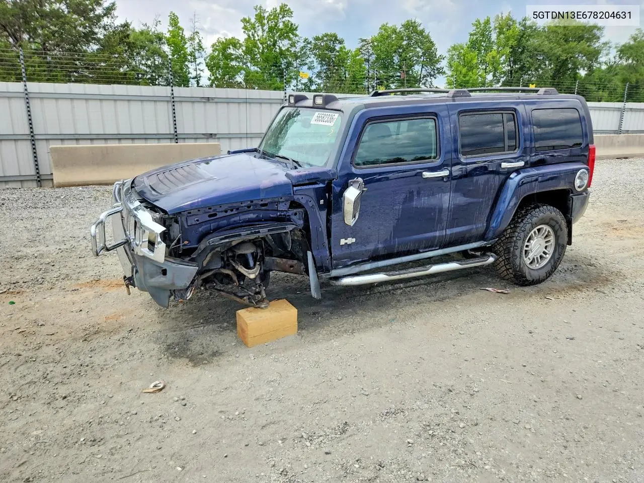 2007 Hummer H3 VIN: 5GTDN13E678204631 Lot: 56582336