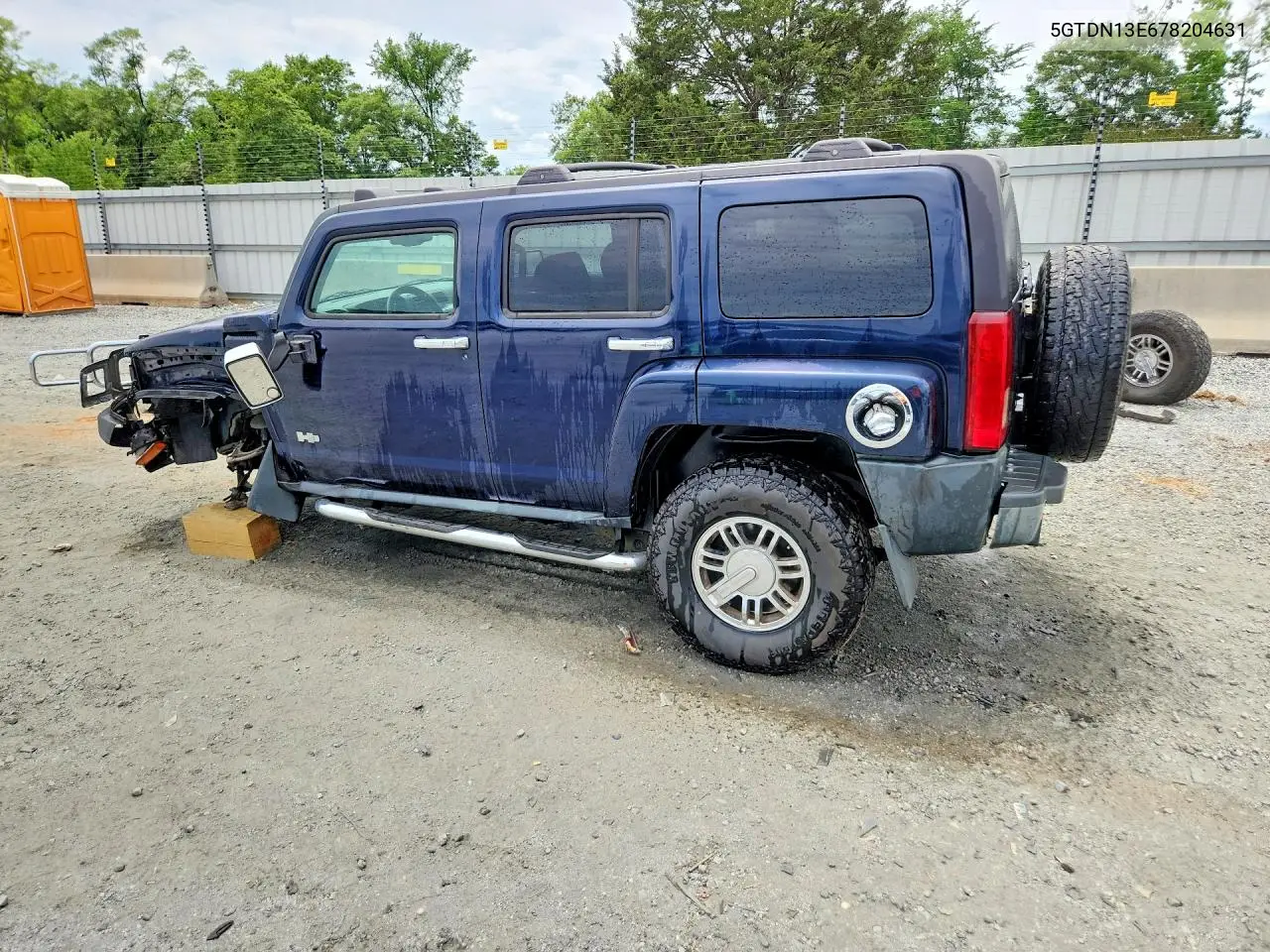 2007 Hummer H3 VIN: 5GTDN13E678204631 Lot: 56582336