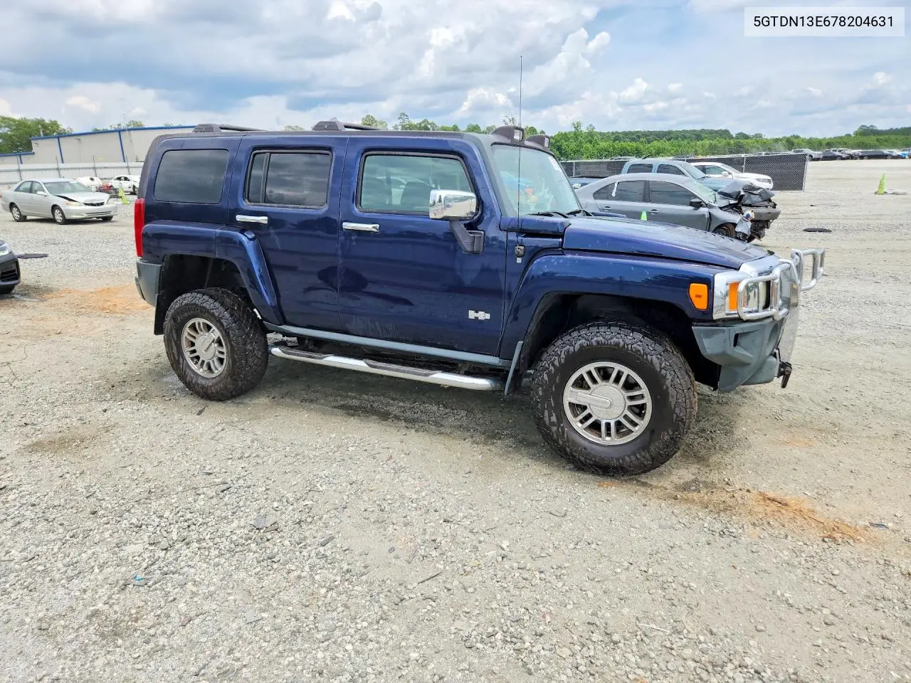 2007 Hummer H3 VIN: 5GTDN13E678204631 Lot: 56582336