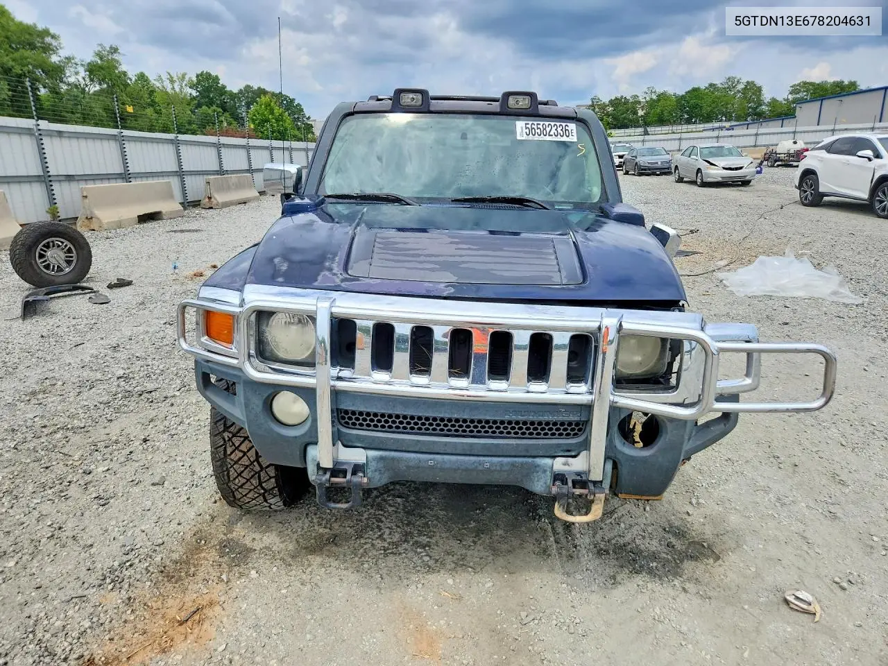 2007 Hummer H3 VIN: 5GTDN13E678204631 Lot: 56582336