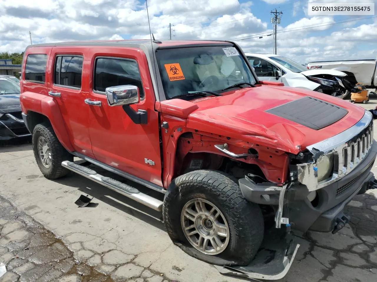 5GTDN13E278155475 2007 Hummer H3