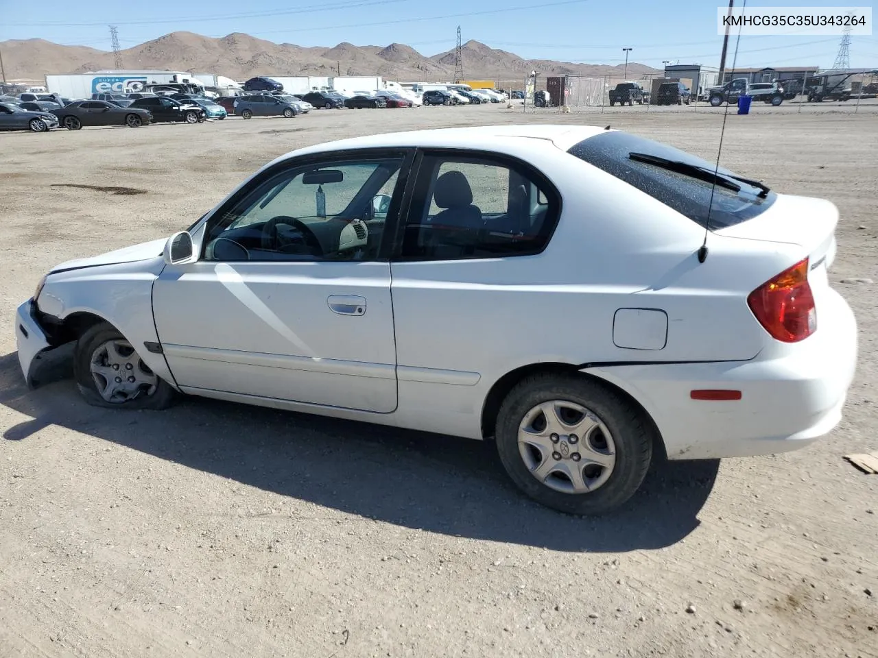 2005 Hyundai Accent Gs VIN: KMHCG35C35U343264 Lot: 69161204